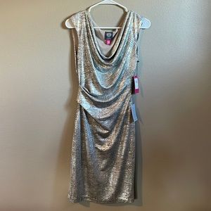 Beautiful silver Vince Camuto dress, new with tags.